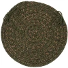 Colonial Mills Hayward Chair Pads Olive HY69A01 15" X 15" (Single) Chair Pads Rug