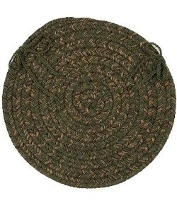 Colonial Mills Hayward Chair Pads Olive HY69A01 15" X 15" (Single) Chair Pads Rug