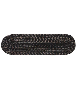 Colonial Mills Hayward Stair Treads Black HY19A00 8" X 28" (Single) Stair Treads Rug