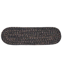 Colonial Mills Hayward Stair Treads Charcoal HY29A00 8" X 28" (Single) Stair Treads Rug