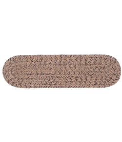 Colonial Mills Hayward Stair Treads Mocha HY89A0 8" X 28" (Set of 13) Stair Treads Rug