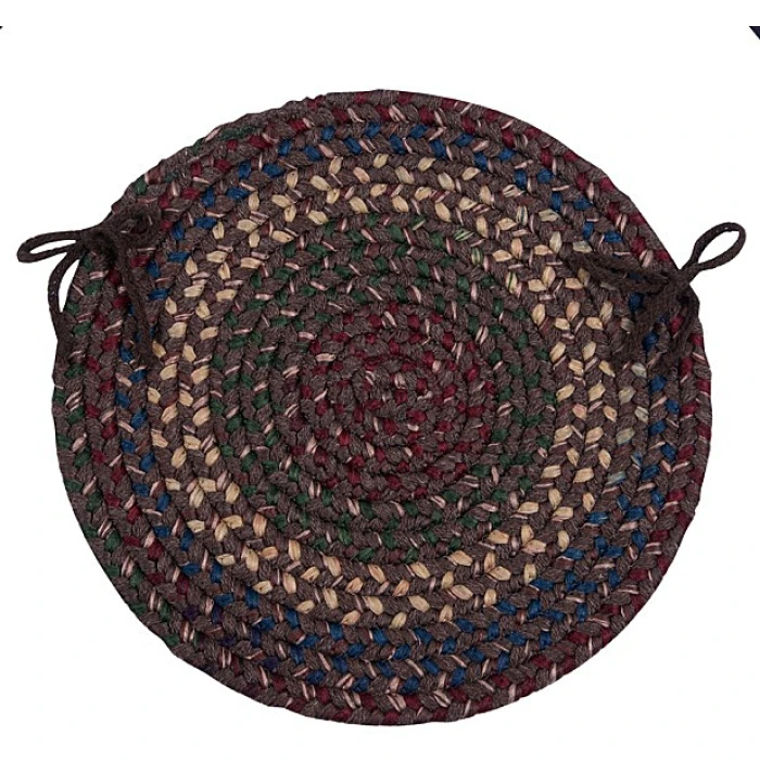 Colonial Mills Midnight Chair Pads Java MN37A0 15" X 15" (Set of 4) Chair Pads Rug