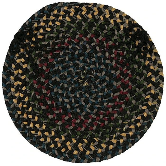 Colonial Mills Midnight Chair Pads Carbon MN47A01 15" X 15" (Single) Chair Pads Rug