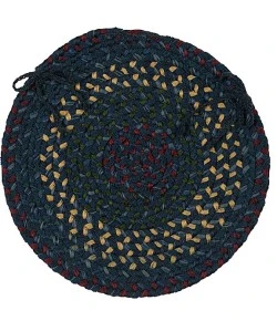 Colonial Mills Midnight Chair Pads Indigo MN57A0 15" X 15" (Set of 4) Chair Pads Rug