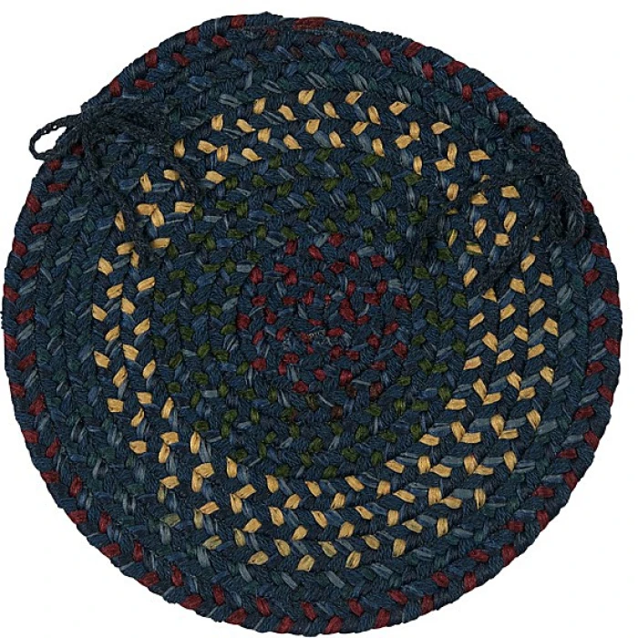 Colonial Mills Midnight Chair Pads Indigo MN57A01 15" X 15" (Single) Chair Pads Rug