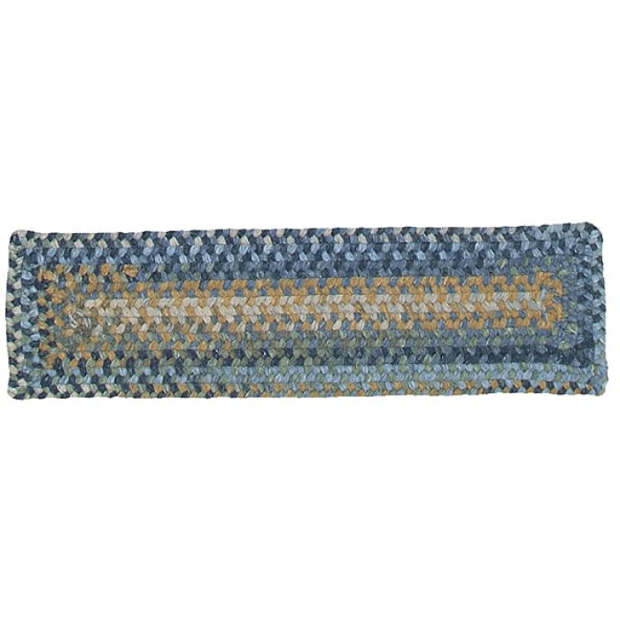 Colonial Mills Ridgevale Stair Treads Whipple Blue RV50A00 8" X 28" (Set of 13) Stair Treads Rug