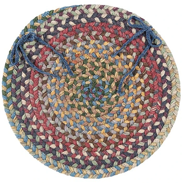 Colonial Mills Rustica Chair Pads Classic Multi RU90A01 15" X 15" (Single) Chair Pads Rug