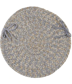 Colonial Mills Tremont Chair Pads Gray TE19A0 15" X 15" (Set of 4) Chair Pads Rug