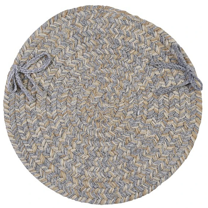 Colonial Mills Tremont Chair Pads Gray TE19A01 15" X 15" (Single) Chair Pads Rug