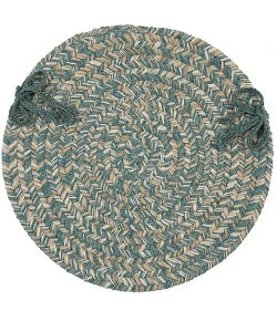 Colonial Mills Tremont Chair Pads Teal TE49A0 15" X 15" (Set of 4) Chair Pads Rug