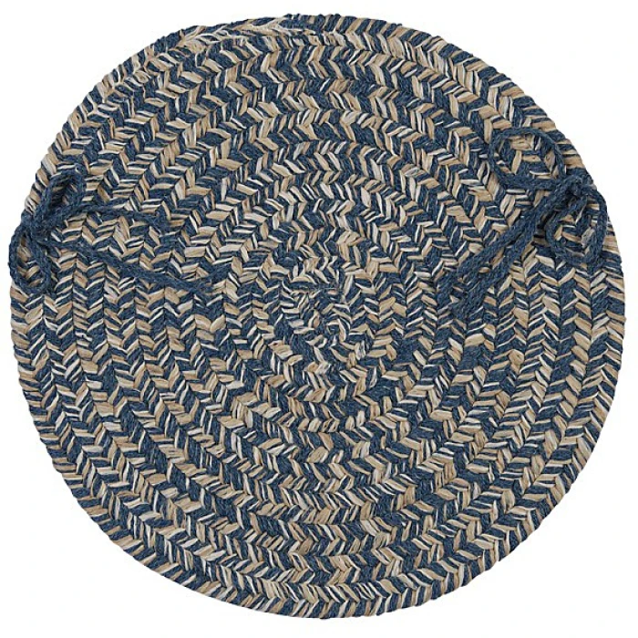Colonial Mills Tremont Chair Pads Denim TE59A01 15" X 15" (Single) Chair Pads Rug