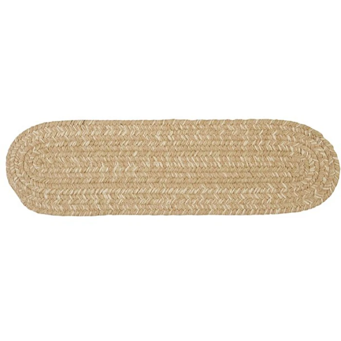 Colonial Mills Tremont Stair Treads Oatmeal TE99A0 8" X 28" (Set of 13) Stair Treads Rug