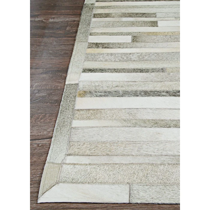 Couristan CHALET GREY/IVORY 0027_0101 5ft.4in. x 8ft. Rect. Rug