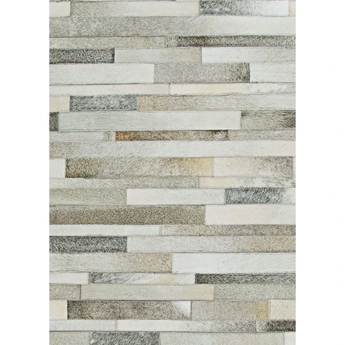 Couristan CHALET GREY/IVORY 0027_0101 5ft.4in. x 8ft. Rect. Rug