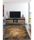 Couristan Chalet Tile 5' x 8' Brown Area Rug
