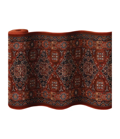 Couristan Old World Classic  Kashkai 9' Runner Burgundy  Area Rug