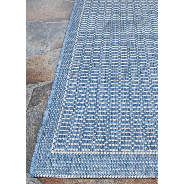 Couristan RECIFE CHAMPAGNE/BLUE R001_1212 7ft.6in. x 7ft.6in. Square Rug