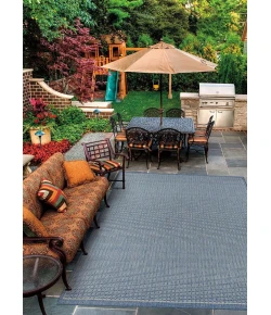 Couristan RECIFE CHAMPAGNE/BLUE R001_1212 8ft.6in. x 13ft. Rect. Rug
