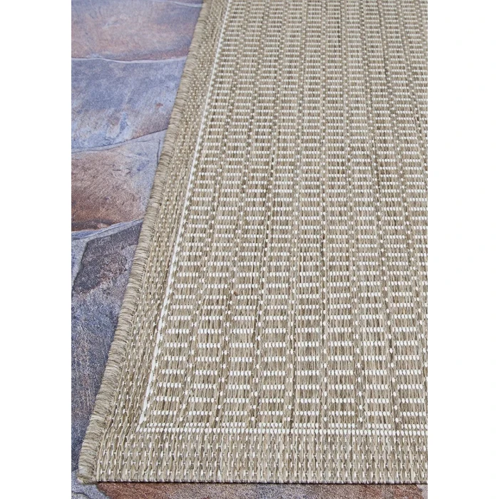 Couristan RECIFE CHAMPAGNE/TAUPE R001_2312 7ft.6in. x 7ft.6in. Round Rug