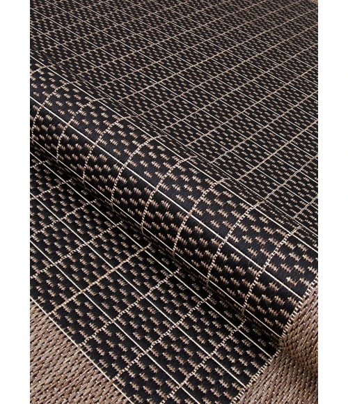 Couristan Recife Black/Cocoa 1005/2000 2 ft. 3 in. X 11 ft. 9 in. Rectangle Rug