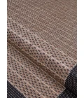 Couristan Recife Checkered Field 2' x 4' Cocoa/Black Area Rug