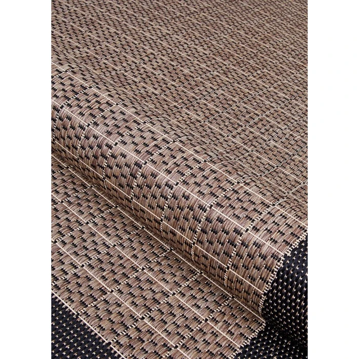 Couristan RECIFE COCOA/BLACK R005_2500 7ft.6in. x 7ft.6in. Square Rug