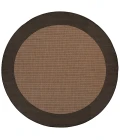 Couristan Recife Checkered Field 2' x 4' Cocoa/Black Area Rug