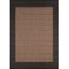 Couristan Recife Checkered Fiel Dcocoa/Black Area Rug 2 ft. X 3 ft. 7 in. Rectangle