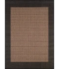 Couristan Recife Checkered Field 2' x 4' Cocoa/Black Area Rug