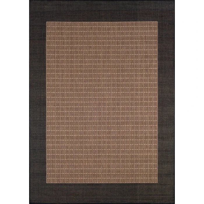 Couristan RECIFE COCOA/BLACK R005_2500 7ft.6in. x 7ft.6in. Square Rug