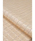 Couristan Recife Checkered Field 9' Round Natural/Cocoa Area Rug