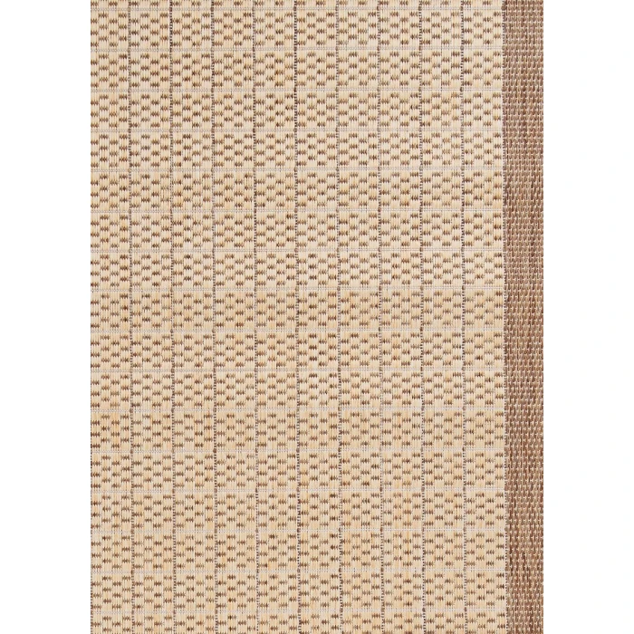 Couristan Recife Checkered Field 6' x 9' Natural/Cocoa Area Rug
