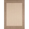 Couristan Recife Checkered Fiel Dnatural/Cocoa Area Rug 7 ft. 6 in. X 7 ft. 6 in. Round