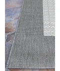 Couristan Recife Checkered Field Square Grey/White Area Rug