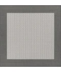 Couristan Recife Checkered Field Square Grey/White Area Rug