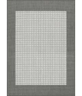 Couristan Recife Checkered Field Square Grey/White Area Rug