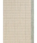 Couristan Recife Checkered Field 4' x 6' Natural/Green Area Rug