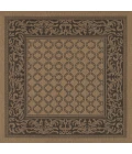 Couristan Recife Garden Lattice 6' x 9' Cocoa/Black Area Rug