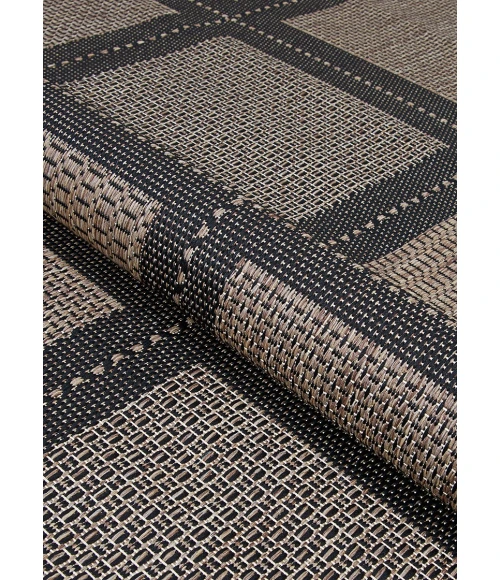 Couristan Recife Summit 2' x 4' Cocoa/Black Area Rug