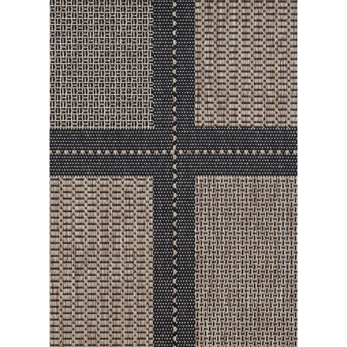 Couristan Recife Summit 9' Round Cocoa/Black Area Rug