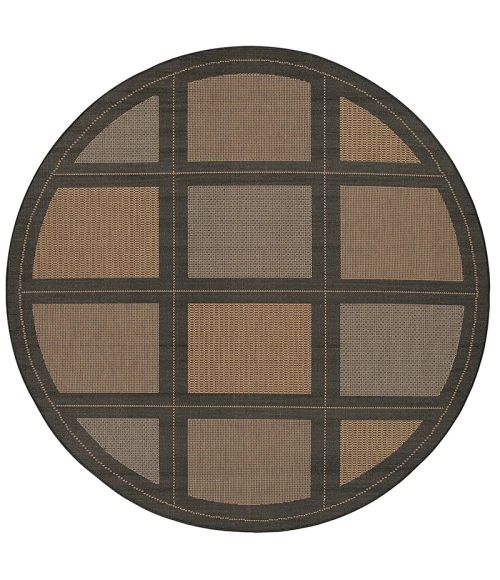 Couristan Recife Summit 2' x 4' Cocoa/Black Area Rug