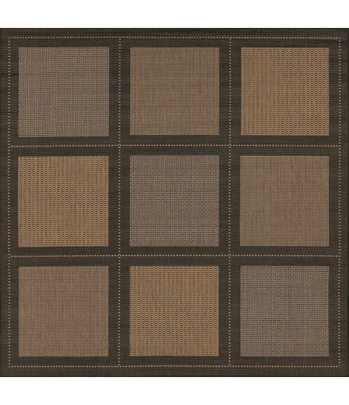 Couristan Recife Summit 2' x 4' Cocoa/Black Area Rug