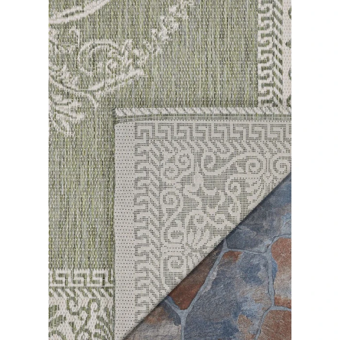 Couristan Recife Sage Leaf/Ivory 1078/4412 2 ft. 3 in. X 11 ft. 9 in. Rectangle Rug