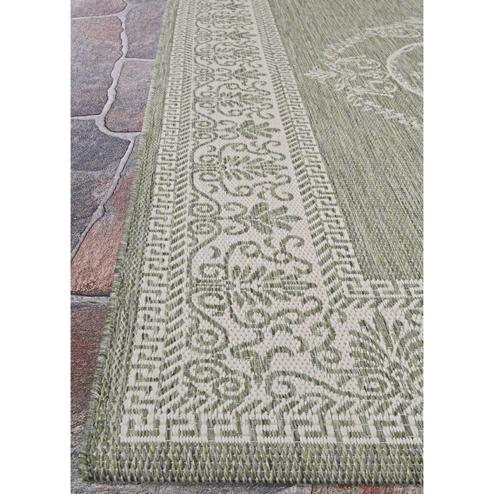 Couristan Recife Sage Leaf/Ivory 1078/4412 2 ft. 3 in. X 11 ft. 9 in. Rectangle Rug