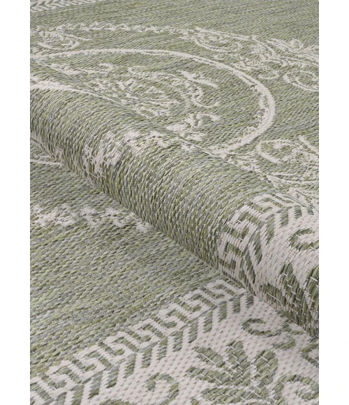 Couristan Recife Sage Leaf/Ivory 1078/4412 7 ft. 6 in. X 7 ft. 6 in. Square Rug