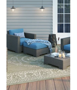 Couristan Recife Sage Leaf/Ivory 1078/4412 2 ft. 3 in. X 7 ft. 10 in. Rectangle Rug