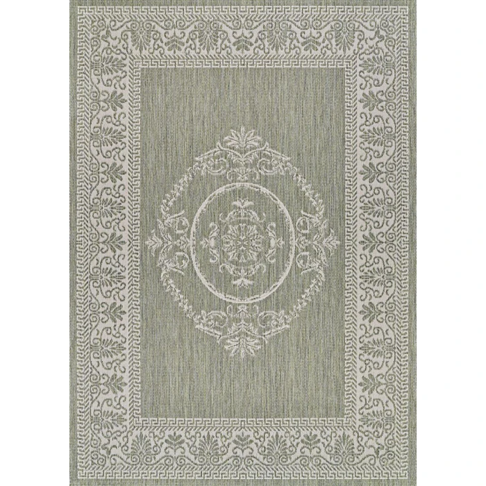 Couristan Recife Sage Leaf/Ivory 1078/4412 2 ft. 3 in. X 11 ft. 9 in. Rectangle Rug