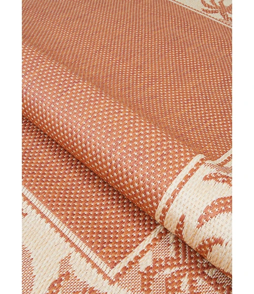 Couristan Recife Island Retreat 8' Runner Terra Cotta/Natural Area Rug