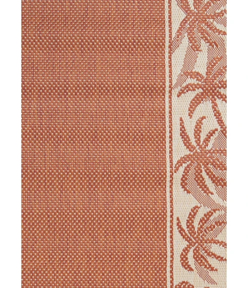 Couristan Recife Island Retreat 8' Runner Terra Cotta/Natural Area Rug