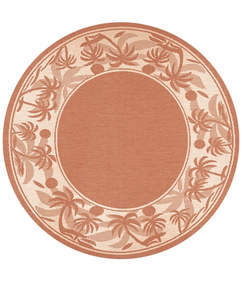 Couristan Recife Island Retreat 8' Runner Terra Cotta/Natural Area Rug
